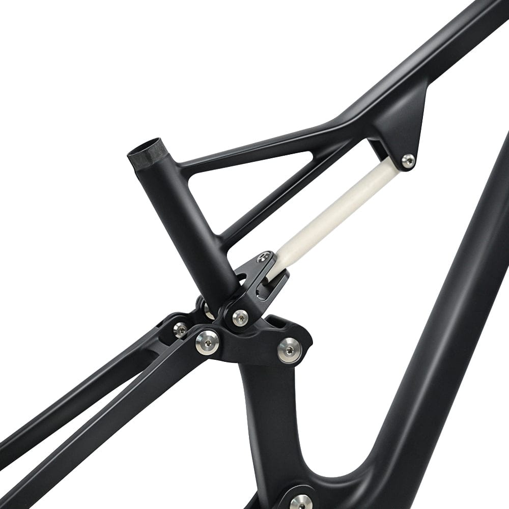HTM01 Carbon Suspension Frame 142*12mm Thru Axle Disc Brake BSA 15/17/19 Bike 29er